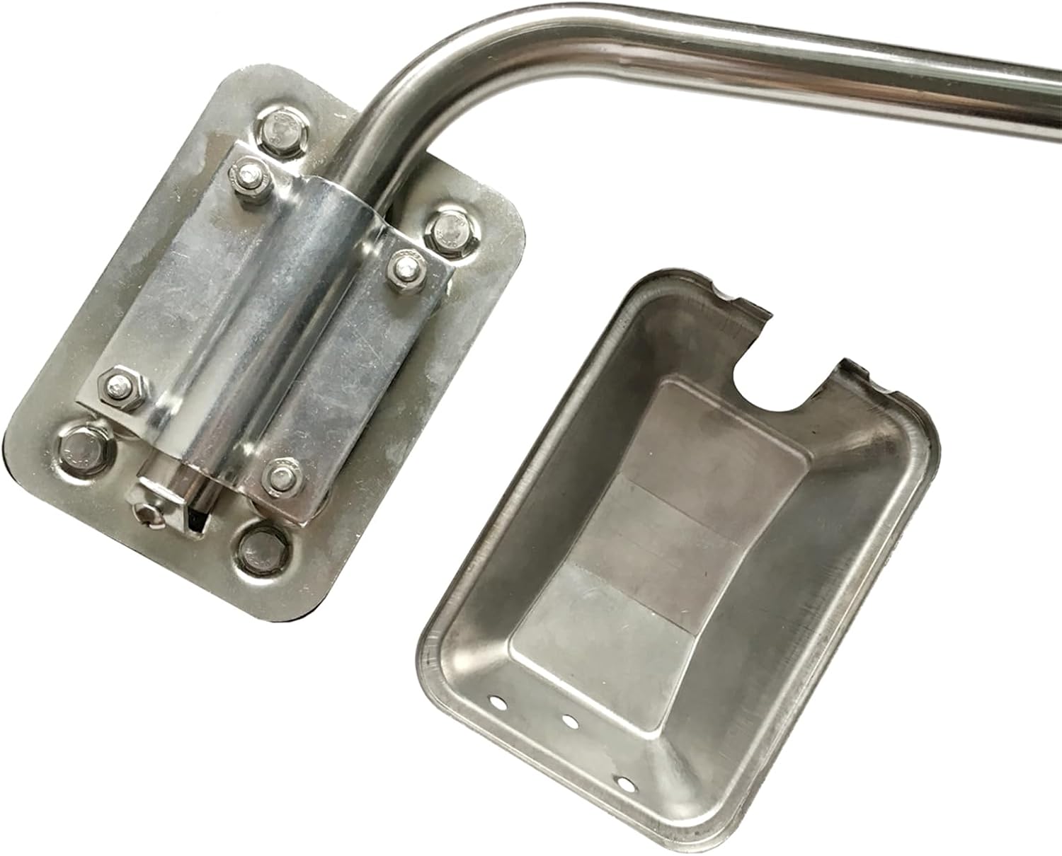 Hood Mirror for Trucks - 8" Mirror with 304 Stainless Steel Arm LH & RH Fits Freightliner, Compatible with Kenworth, Compatible with Peterbilt, Fits Volvo and Various Others - Mounting Kits Included