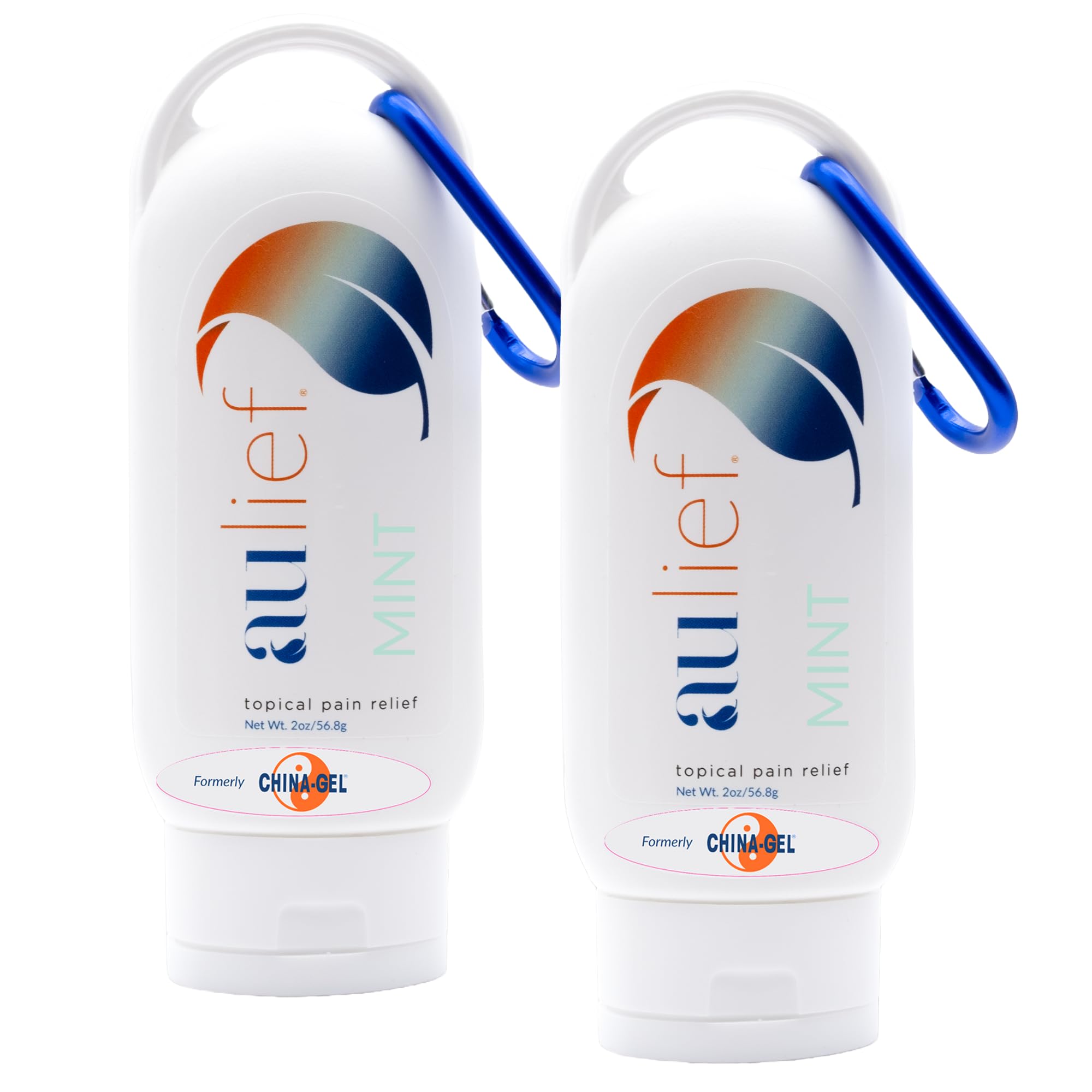 China-Gel Aulief Pain Relief Cream Arthritis & Muscle Rub for Sore Muscles & Joint Pain, Neck, Knee & Back Aches, Premium Mint Green Topical Gel, 2 oz