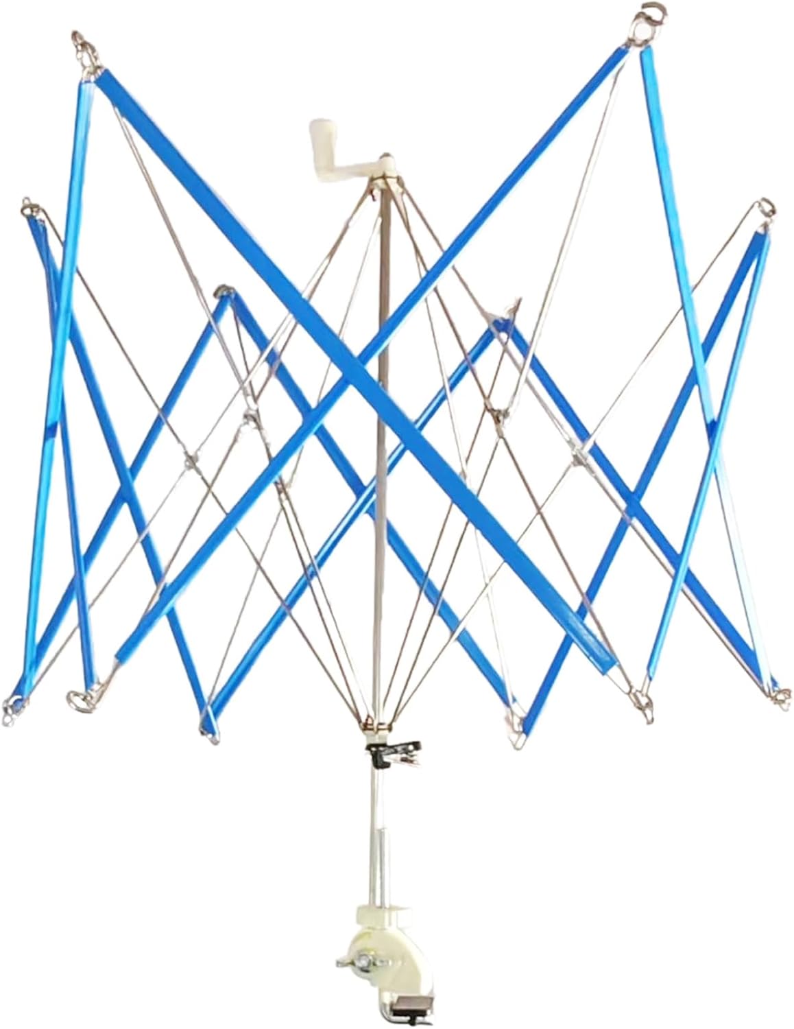 OYEUYID Metal Yarn Umbrella Skein Holder, Sturdy Adjustable Yarn Ball Winder with Metal Frame Portable Knitting Yarn Winding Bracket for Crochet & Craft Yarn Management