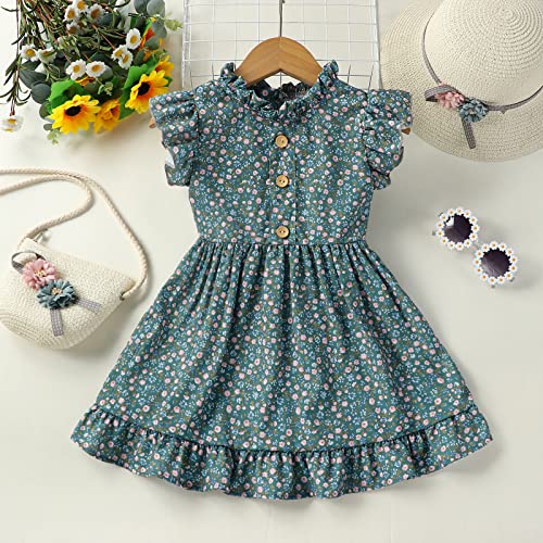 VINUOKER Toddler Baby Girl Skirt Floral Dress Summer Sundress Little Girl Casual Dresse Summer Fall Outfits2