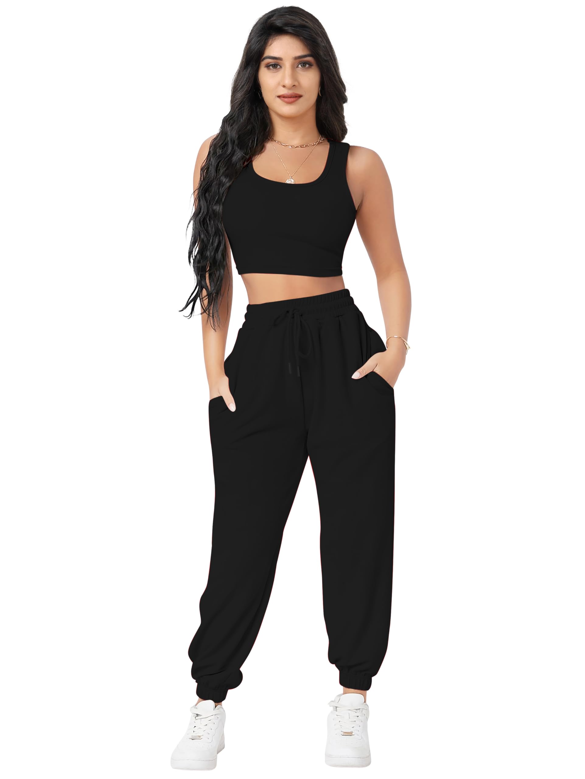 Women's Co-Ord Set Regular Fit Crop Top And Pant Set | Two Piece Co Ord Set | Formal Cord Set For Women | Top and Trouser Pant Set