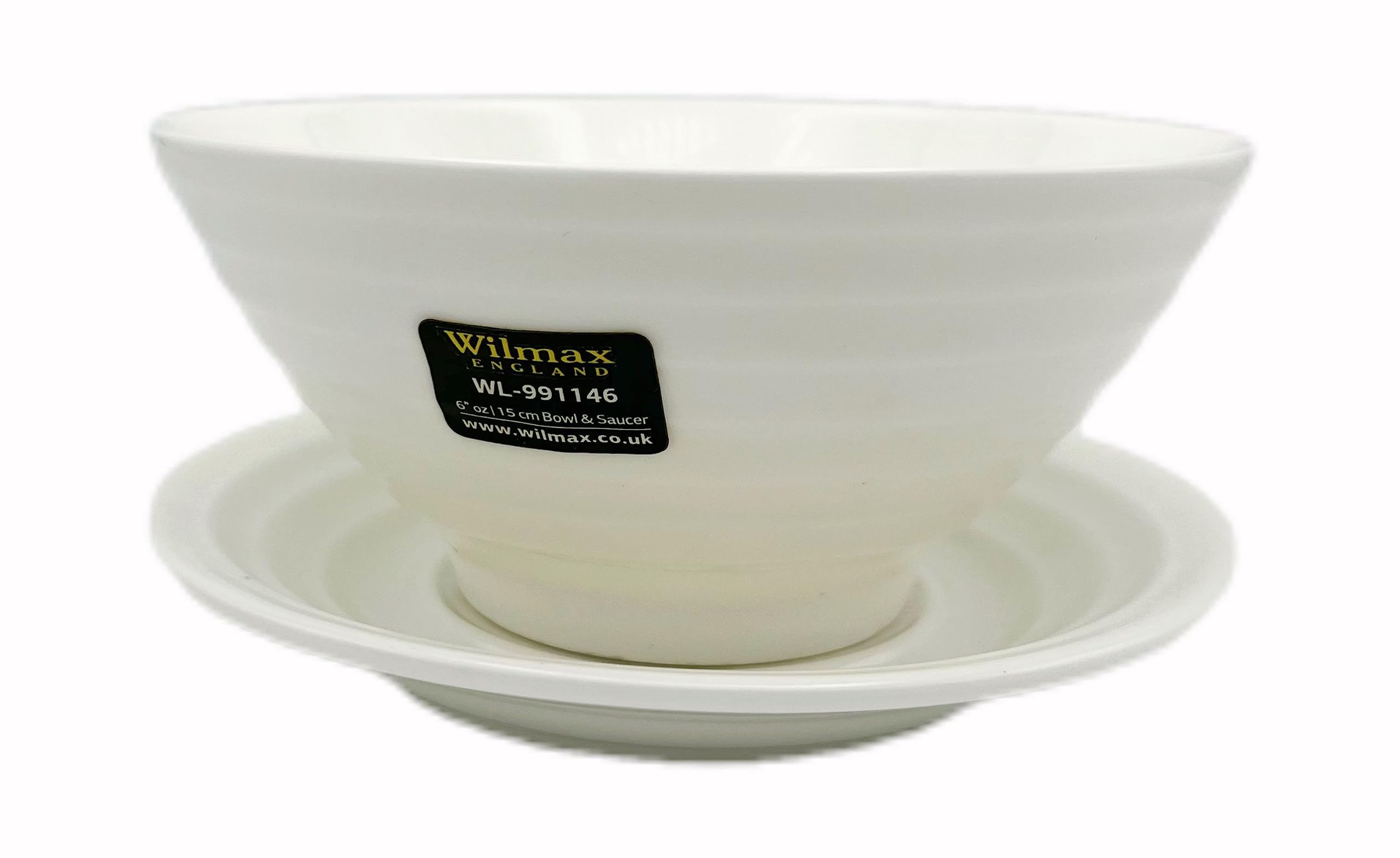 Bol et soucoupe en porcelaine blanche Wilmax 545 ml pour vos repas