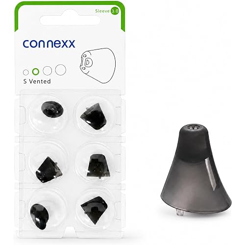 New-Connexx Hearing Aid Domes Sleeve 3.0 Vented (Small/1 Pack) for Signia