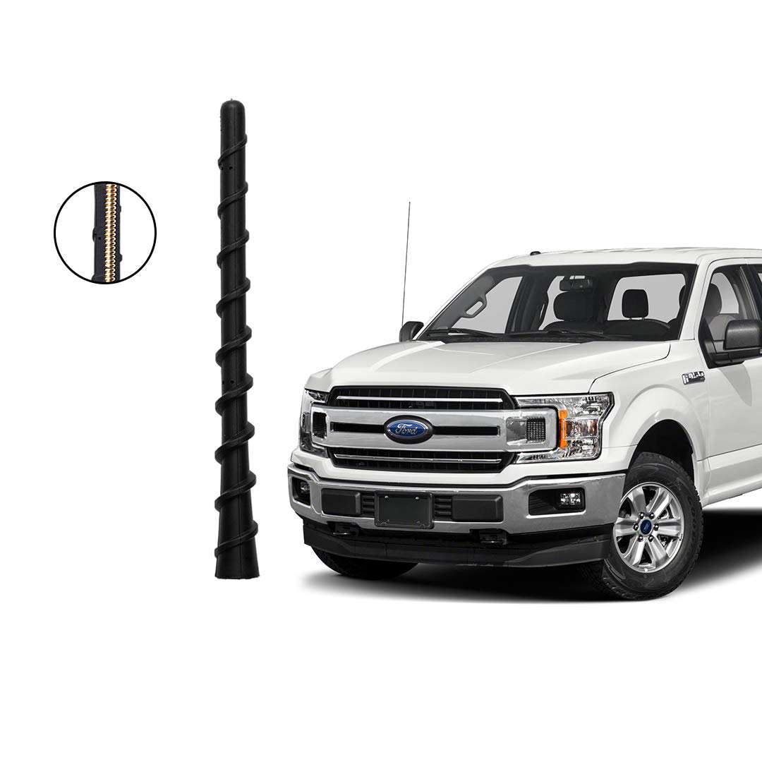 Antenna For Truck 7 Inch Short Black Antenna Mast For Ford F-150 2009-2025 | AM/FM Radio Replacement Short Stubby Antenna