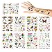Tatouage Temporaire pour Enfant, Tatouage Enfant Arc-en-ciel, 9 Feuilles Enfants Tatouages Temporaires, Tatouage Enfant, Fournitures de Fête d'Anniversaire d'Autocollants de Tatouage pour Enfants