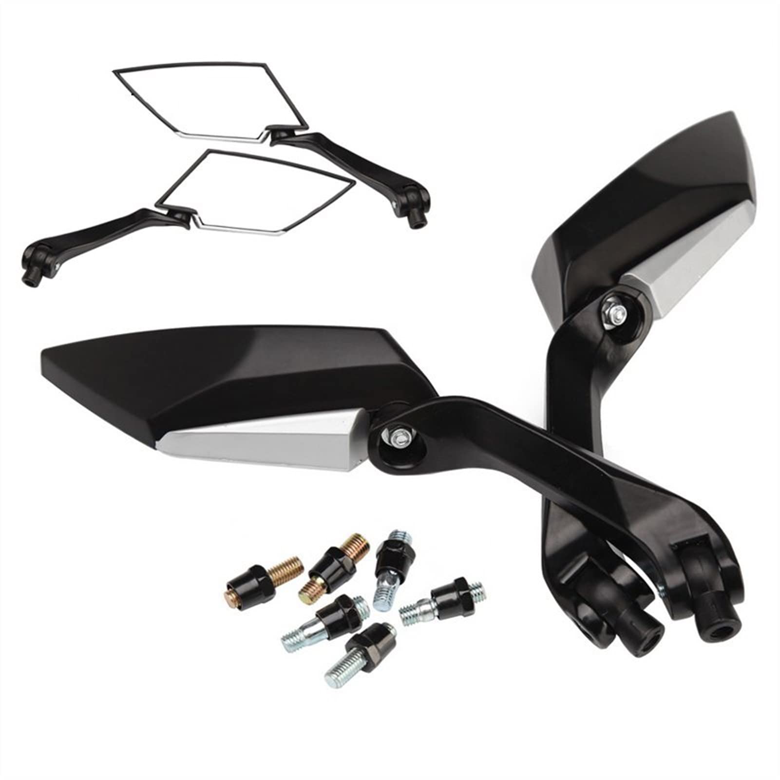 Ricambio per moto Specchietto Retrovisore Moto Scooter Ricambi Specchietti Laterali Posteriori Per Honda Per Yamaha, Adatto A Tutte Le Se Utilizza Una Vite Da 8 Mm O 10