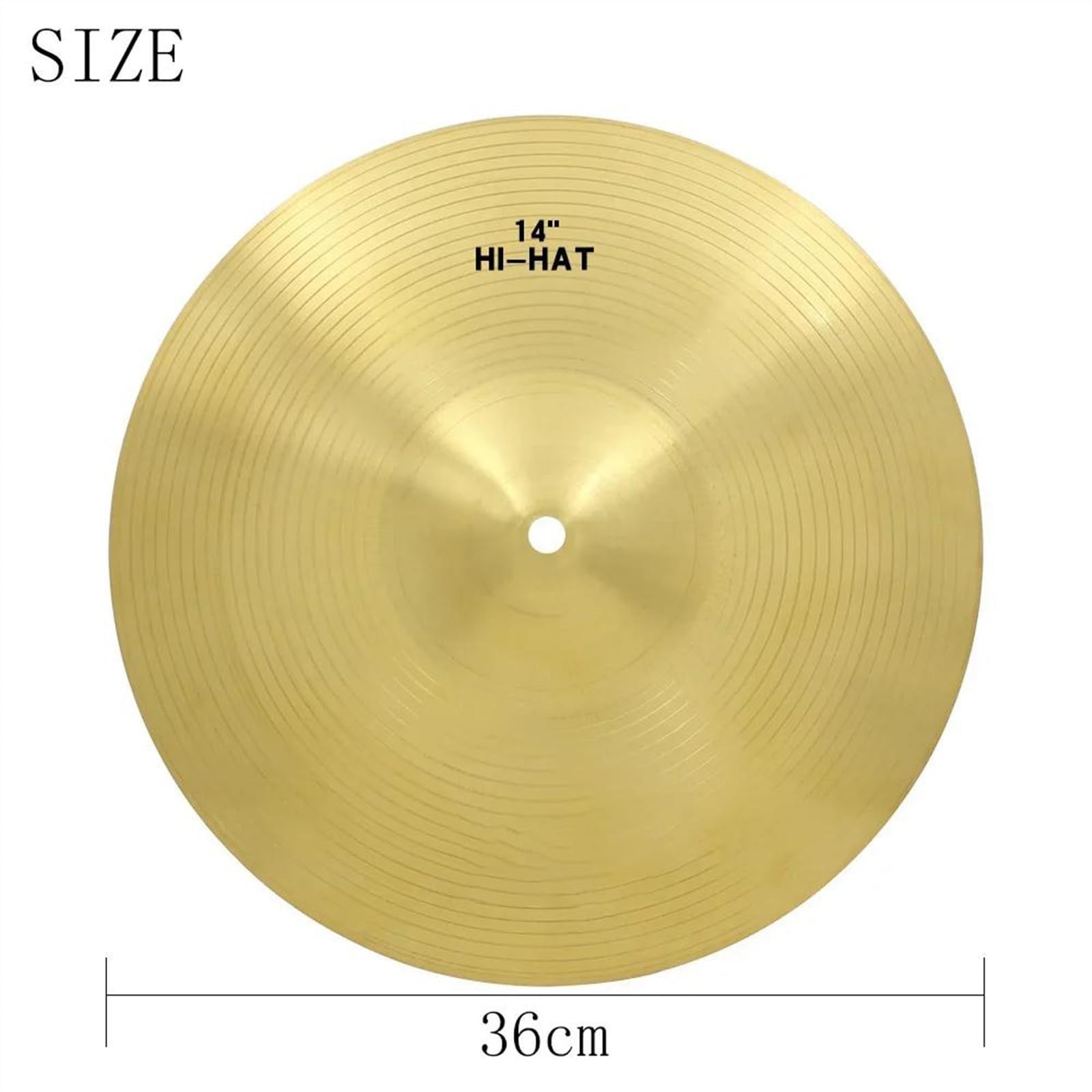 Cymbales Charleston De 14 Pouces, Instruments De Percussion En Laiton, Kit De Batterie, Accessoires Pour Joueurs Ensemble de Cymbales