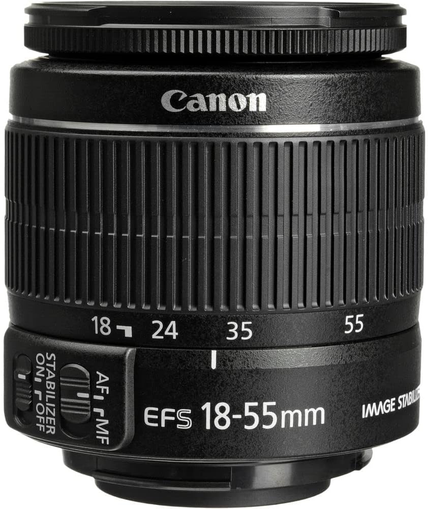 Canon EF-S 18-55mm f/3.5-5.6 is II Lens (2042B002) + Filter Kit + Backpack + 64GB Card + Lens Pouch + Card Reader + Tripod + Memory Wallet + Cap Keeper + Cleaning Kit + Hand Strap + More