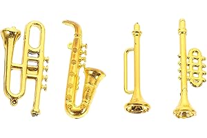 Totority Mini Pocket Saxophone for Dollhouse