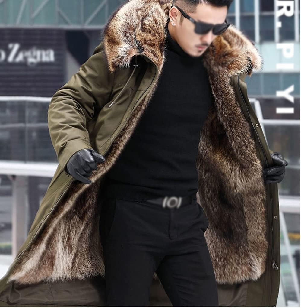 Winter Jacket Men Clothing Fashion Hooded Parka Mens Solid Thick Jackets Coats Male Parkas(L code)