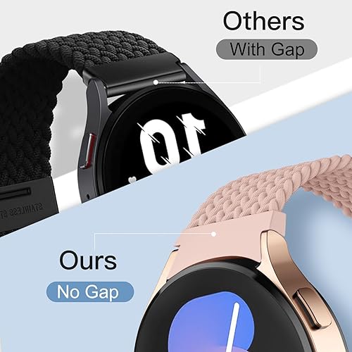 Miniatura 5 de GEAK Correa trenzada Solo Loop sin huecos compatible con Samsung Galaxy Watch 5 de 1.575 pulgadas, 1.732 pulgadas, Watch 5 Pro de 1.772 pulgadas,