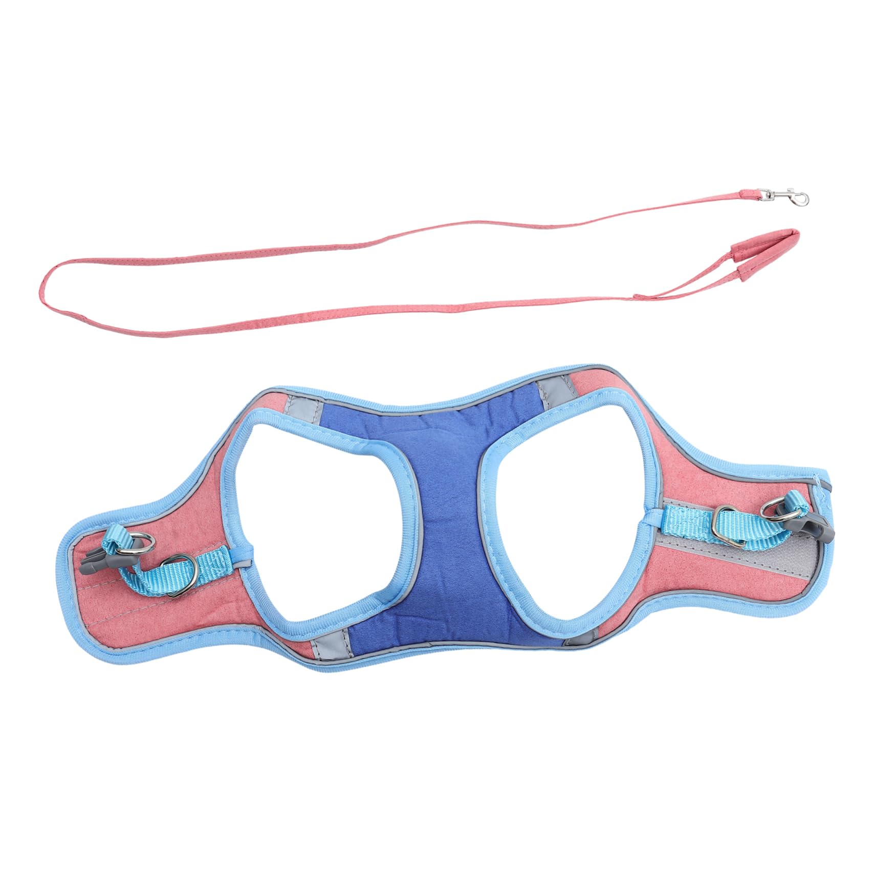 HANABASS Reflective Pet Harness Vest with Leash for Kittens Dogs and Rabbits Lightweight Comfortable Design for Indoor Outdoor Activities Present for Your Adorable Pet