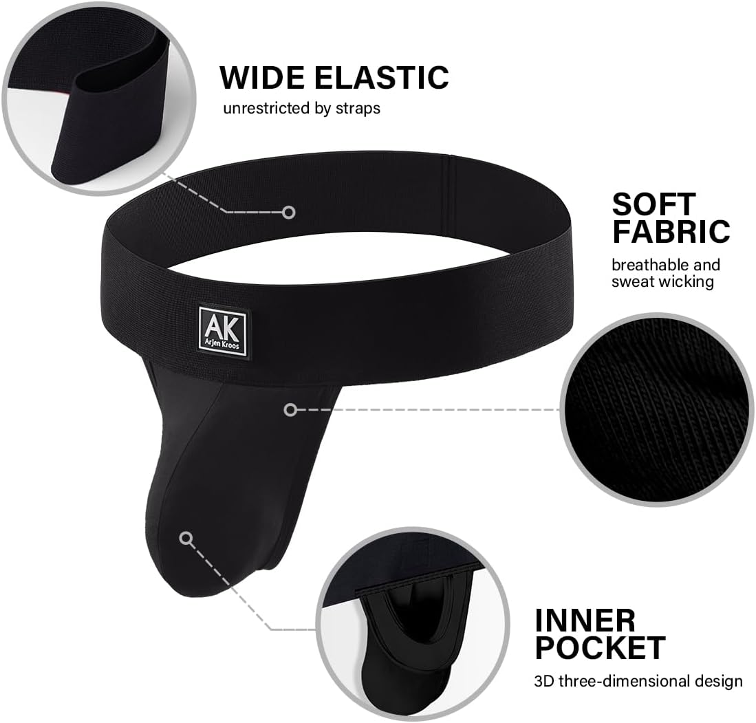 Arjen Kroos Jock Strap-Free Back for Men Thong Dual Pouch Underwear Jockstraps Modal Athletic Supporter - Image 5