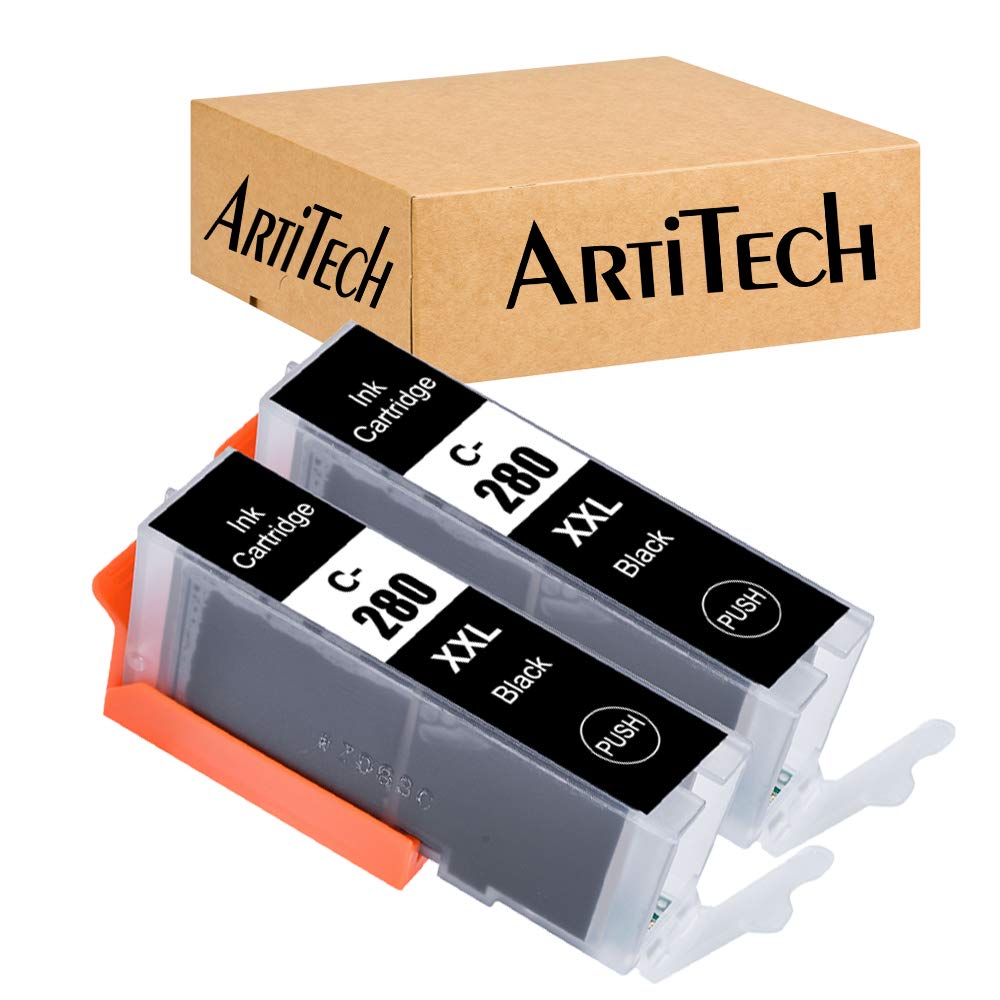 ARTITECH280XXL Compatible Ink Cartridge Replacement for Canon PGI-280XXL Black Ink Tank PGI280XXL PGI280 Work for Canon PIXMA TR7520 TR8520 TS6120 TS6220 TS8120 TS8220 TS9120 TS9520 TS9521C Printers