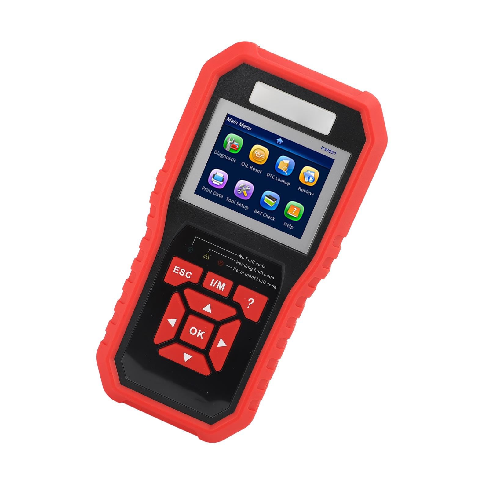OBD-Scanner, Motorfehlercodeleser mit Hochauflösendem TFT-Farbbildschirm und Service-Licht-Reset, für Win XP 7 8 10