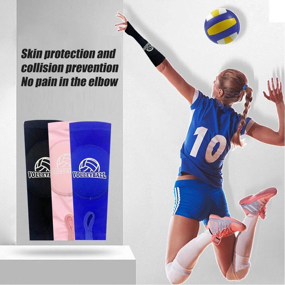 1 Paio di Protezioni per Le Braccia Pallavolo con Imbottitura Protettiva E Foro per Il Pollice Accessori per Protezione 'avambraccio Maniche per Avambraccio Sportive per Il Golf