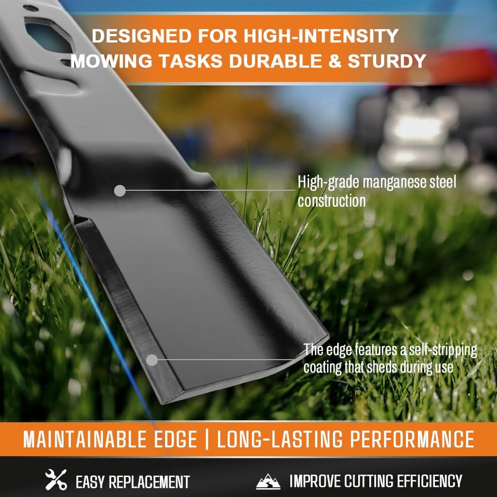 17.25-Inch Mower Blade Replacement for Cub Cadet MTD Troy-Bilt 742P05084 742P05094-L 490-110-C200 Fits 50-Inch Deck Ultima ZT1-50 ZT2-50 Enduro XT1-LT50 XT2-LX50 Diamond Hole 3 PCS