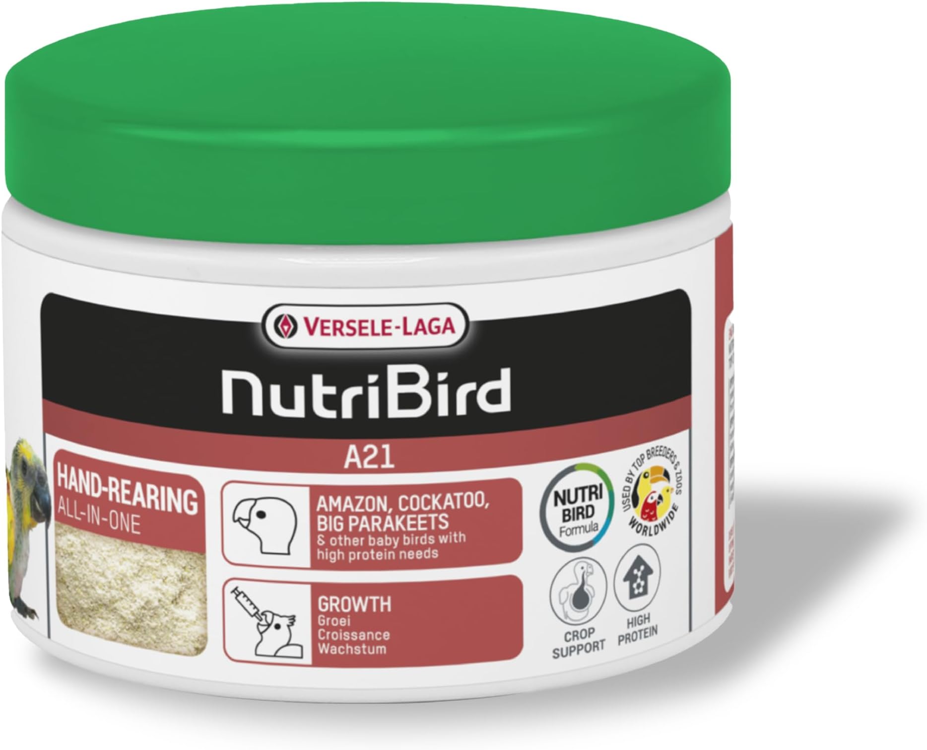 Versele-Laga NutriBird A21 Hand-Rearing & Breeding Food – 250 g | Complete Hand-Feeding Formula for Baby Birds | Supports Growth, Immunity & Feather Development