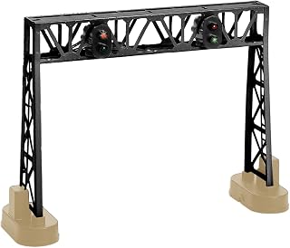 Lionel Double Signal O Gauge Model Train Bridge with Changing Lights