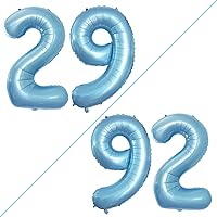 Vista 394 de GOER Globos con el número 80 para decoraciones de fiesta de cumpleaños número 80, globos de helio de aluminio jumbo de 42 pulgadas para 80 Oro rosa
