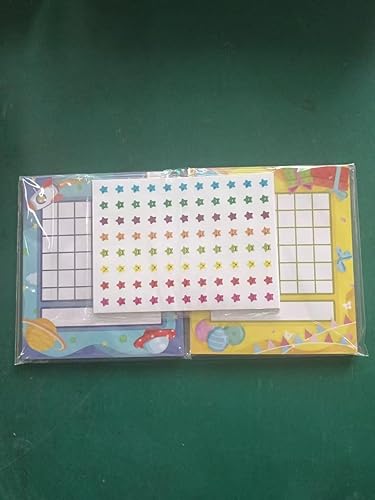 Miniatura 6 de Paquete de 66 gráficos de incentivos para el aula en 2 diseños con calcomanías de estrellas 2024