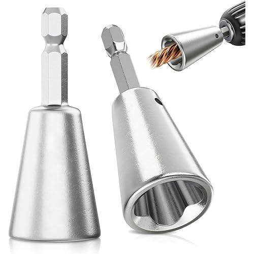 Wire Twister Tool for Drill, Stainless Steel Wire Connector Twisting Tool, Electrical Durable Power Drill Attachment, Stainless Steel Shank Durable Cable Tools for Fast and Easy Wire Twisting (2Pcs)