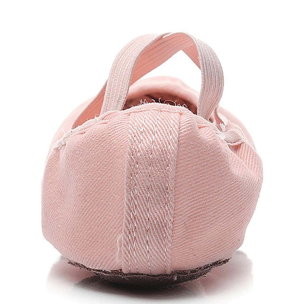 zoomella Canvas Ballet Slipper Split-Sole Shoes Fitness Gymnastics Flats Pink_39|Clothing, Shoes & Accessories |Dancewear |Ballet|1 Pair Ballet Shoes|Accessories, Organizer, Storage, Holder, Rack, Stand, Kit,-picture-40
