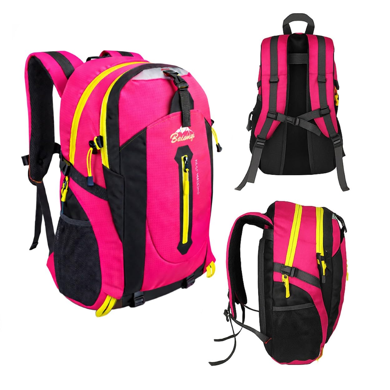 OcioDual Zaino Trekking 30 Litri Rosa, Zaino Montagna Leggero Impermeabile Pieghevole, Zaini Campeggio, Escursionismo, Attraversamenti, Backcountry, Walking, Sport
