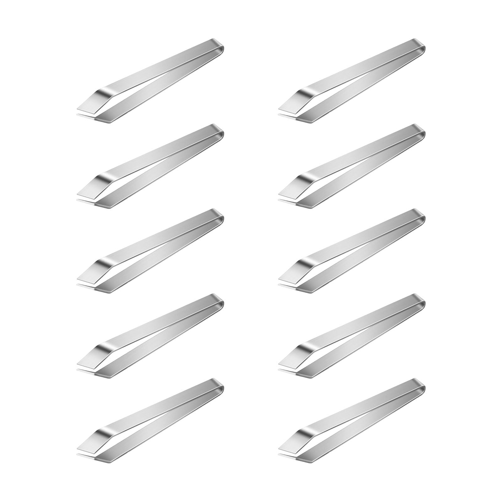 10PCS Stainless Steel Tweezers Suitable for Efficient Hair and Bone Removal on Poultry and Fish with Comfortable Grip Fish Bone Extractor