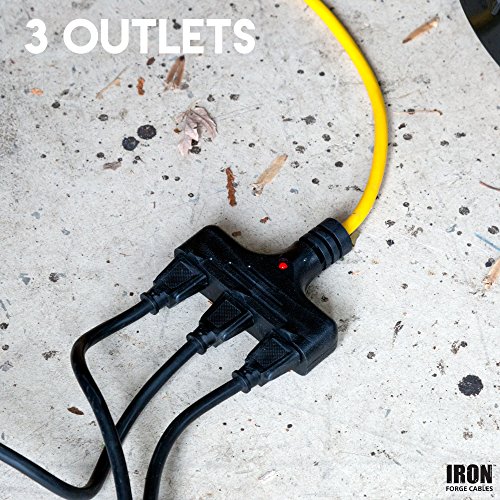 30Ft Retractable Extension Cord Reel With Breaker Switch & 3 Electrical Power Outlets - 16/3 Sjtw Durable Yellow Cable - Perfect For Hanging From Your Garage Ceiling #TOP6