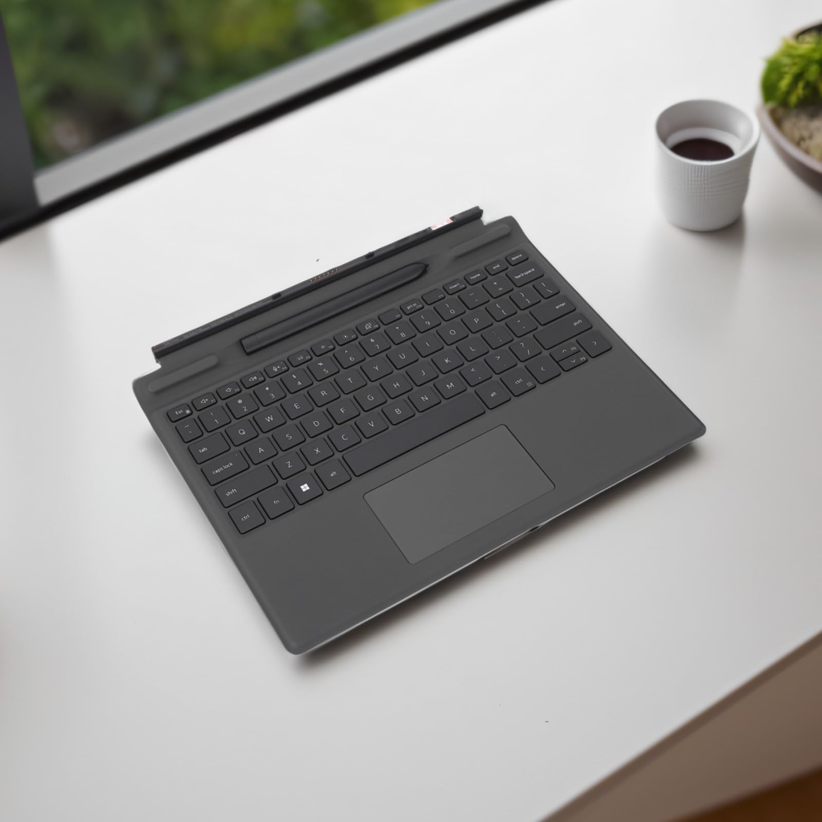 do Laptopa Latitude 7320 7310, Odłączana Klawiatura Podróżna, Wymienna Klawiatura do Laptopa Latitude 7320 7310, K19M, Odłączana Klawiatura, Podświetlenie z Touchpadem i Rysikiem