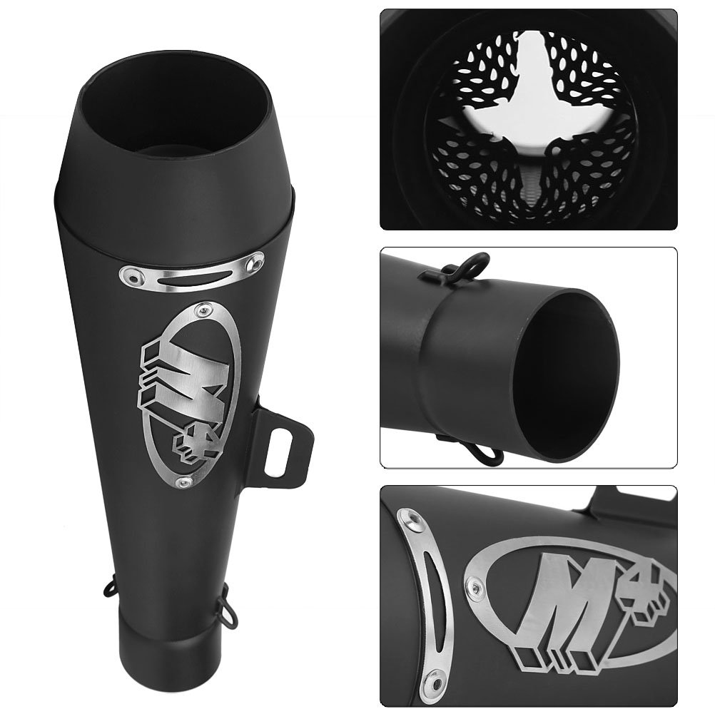 Silenciador de Tubo de Escape de Motocicleta de Cromo Inoxidable, reemplazo de Escape Universal de 51 mm para CBR1000 R6
