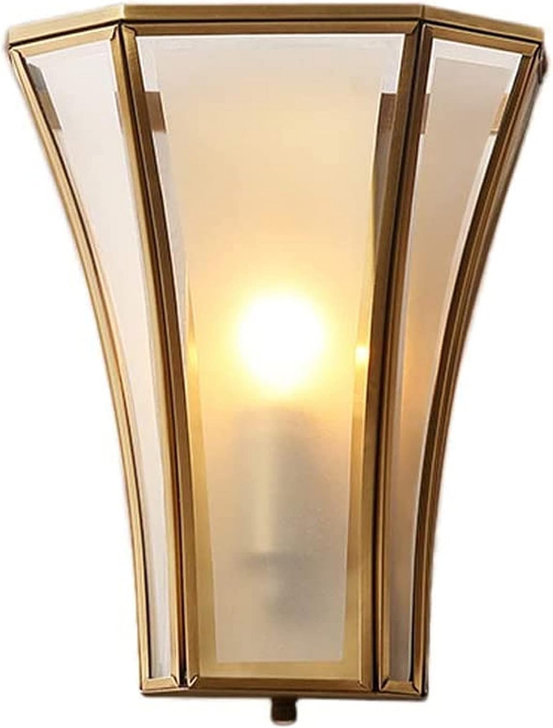 HUAYUSEDF Wall Lamp Light Copper European Bedroom Bedside Home Simple Aisle Corridor Stair Sconce,Chandelier