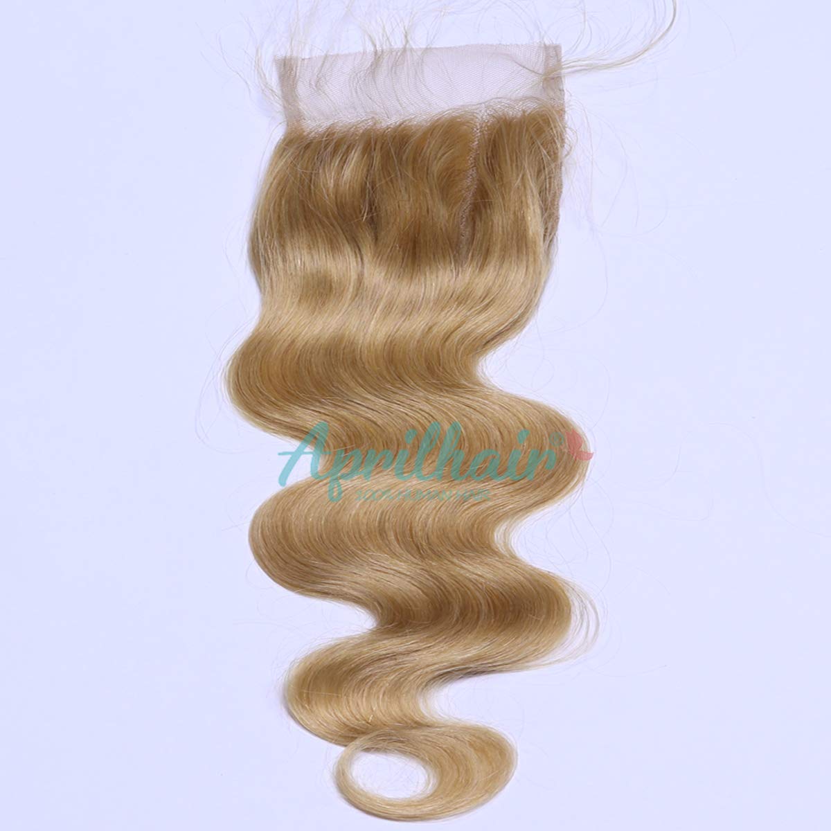 8A Pre Plucked Lace Closure With 3 Bundles #27 Honey Blonde Brazilian Virgin Human Hair Body Wave 4x4 Lace Closure