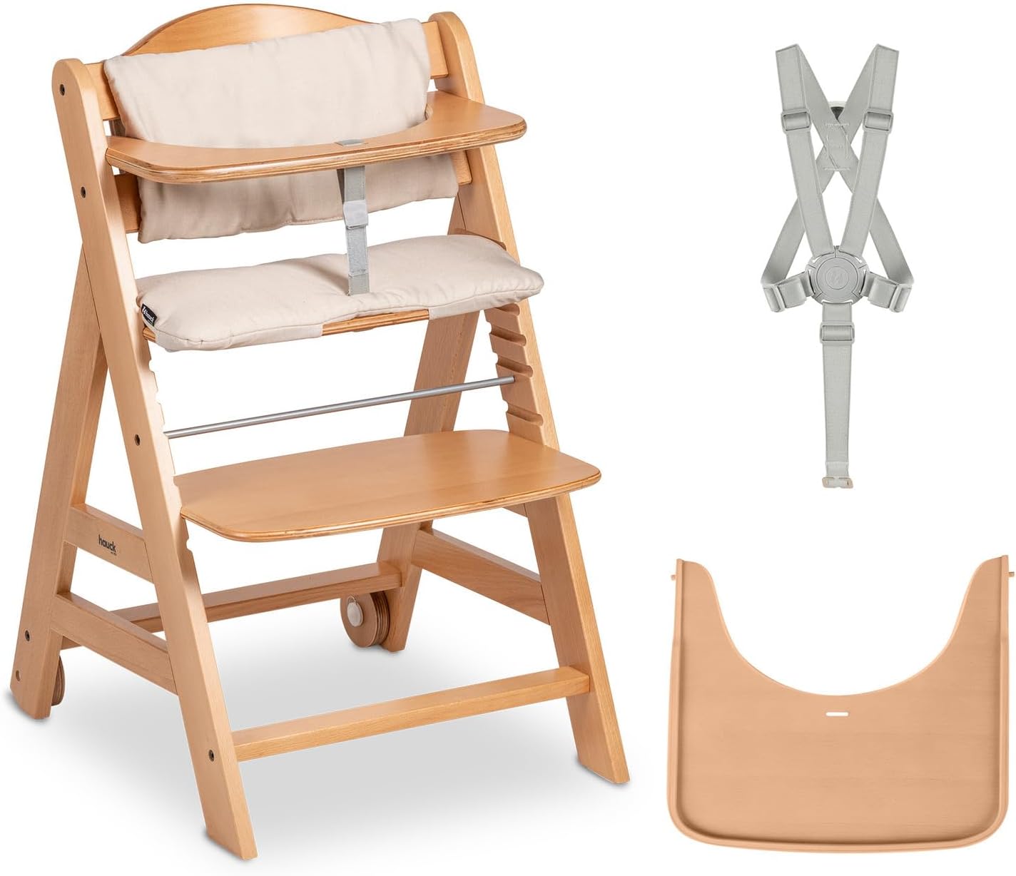 hauck Beta+ Trona Evolutiva Madera con Certificado FSC®, Natural
