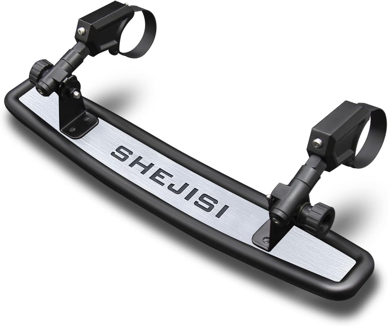 SHEJISI UTV Mirrors, Aluminum Alloy Material,2024 New RZR Rear View Mirror for 1.5" to 2" Inch Roll Cage, Adjustable for Best View, Compatible with Polaris RZR,Kawasaki Mule, Honda Pioneer,Can am X3