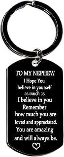 Nephew Gifts From Auntie Uncle Nephew Keychain Encouragement Graduation Gift For Nephew Christmas Birthday Gifts For Nephew