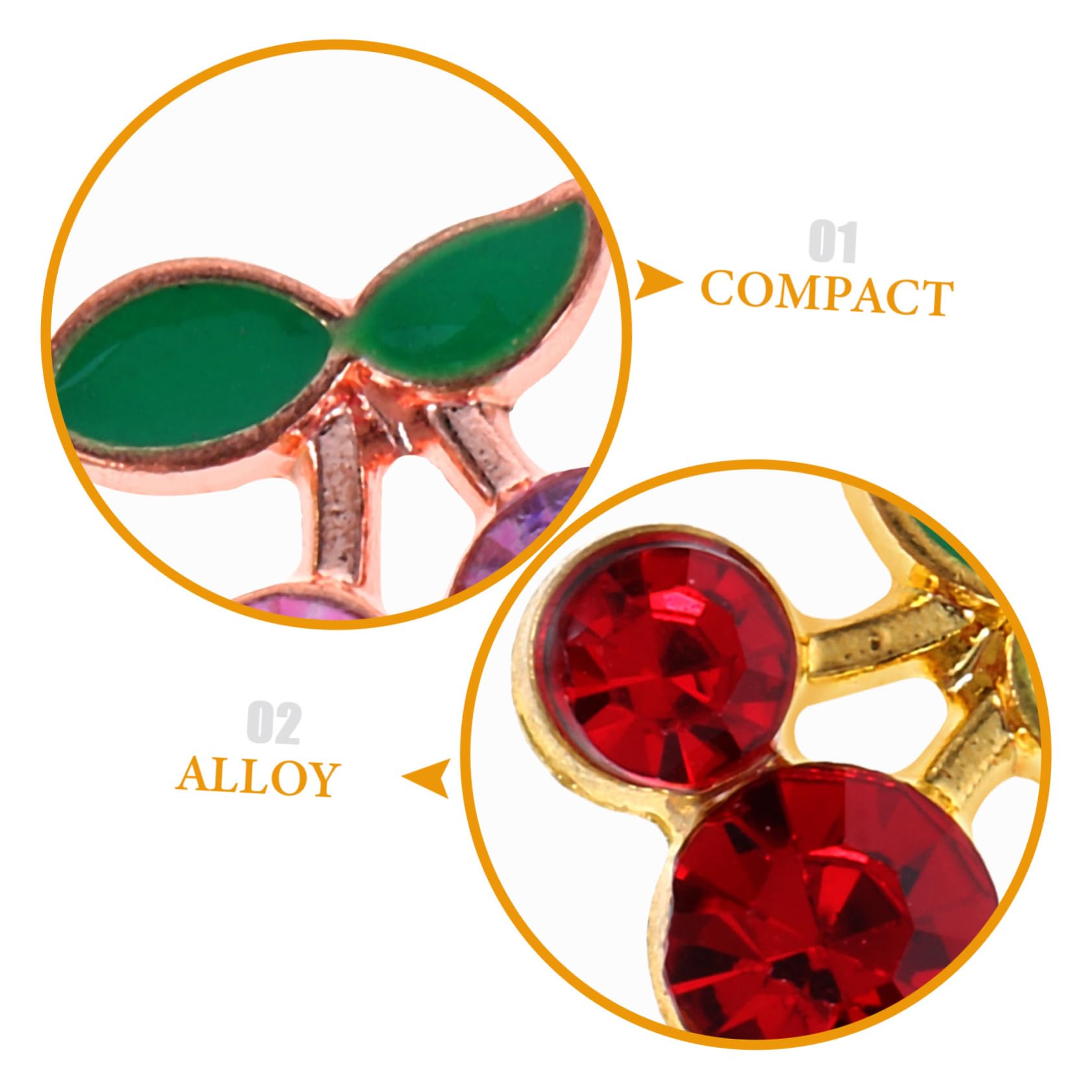4 Set Charm Per Unghie Con Dorati E Decorazioni Per Nail Art Per Donne Per Feste E Speciali 32 Pezzi*4