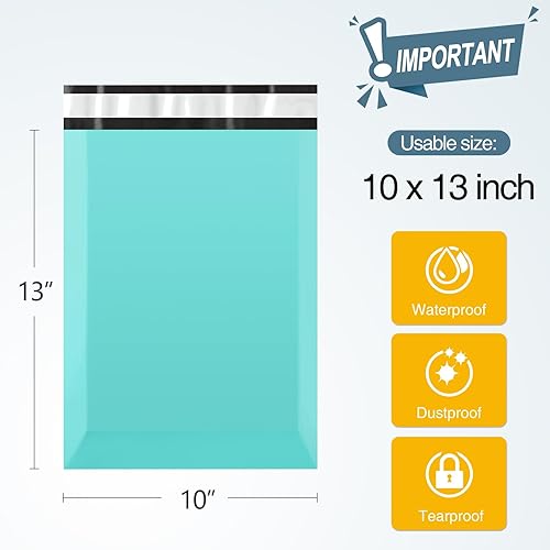 Miniatura 37 de Famagic Sobres de polietileno, 200 bolsas de envío de 12 x 15.5 pulgadas, elegantes bolsas de embalaje opacas para pequeñas empresas, sobres de Rosa