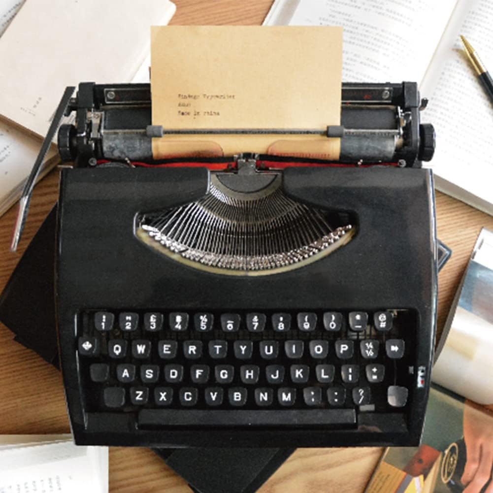 Altmodische manuelle Schreibmaschine, Retro-mechanische Schreibmaschinen für Schriftsteller, Vintage, Heimbüro, Schreibmaschine für Arbeitszimmer, Journaling und kreatives Tippen