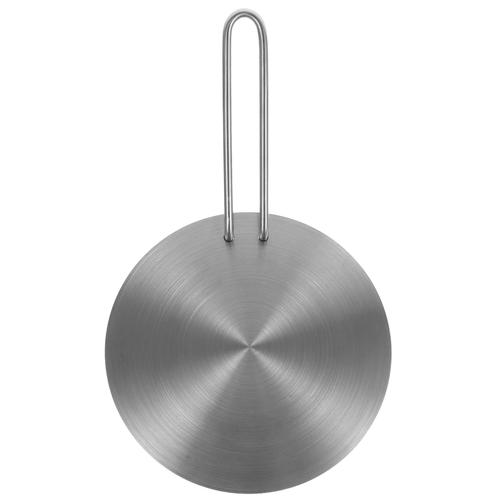 Placa Adaptadora para Cocina de Inducción de 18 Cm en Acero Inoxidable Mango Desmontable, Difusor de Calor Metálico Uniforme para Ollas de Hierro y Cerámica, Accesorio para Cocina