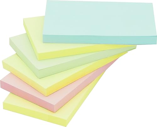 Vista 3 de Notas adhesivas, 3 x 5 pulgadas, surtido pastel, notas autoadhesivas, 100 hojas/bloc, 6 blocs por paquete, 4A 305x6 multicolor/fantasía