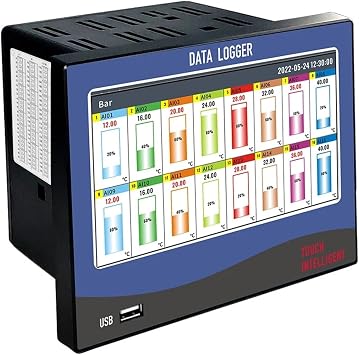 Digital Data Logger 1-32 Channel PT100 4-20mA RS485 Temperature Data Recorder Multi Channel Data Logger10 Channels