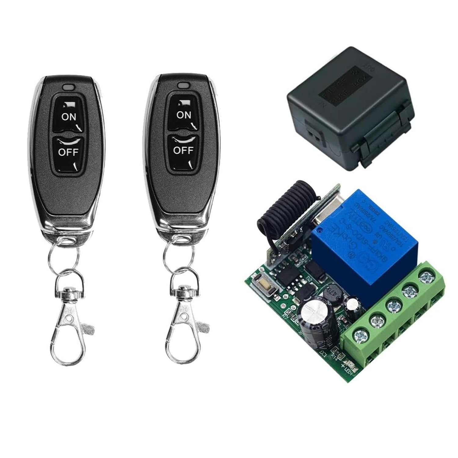 QIACHIP 433 Mhz RF Wireless Remote Control Relay Switch Volt Free Contact