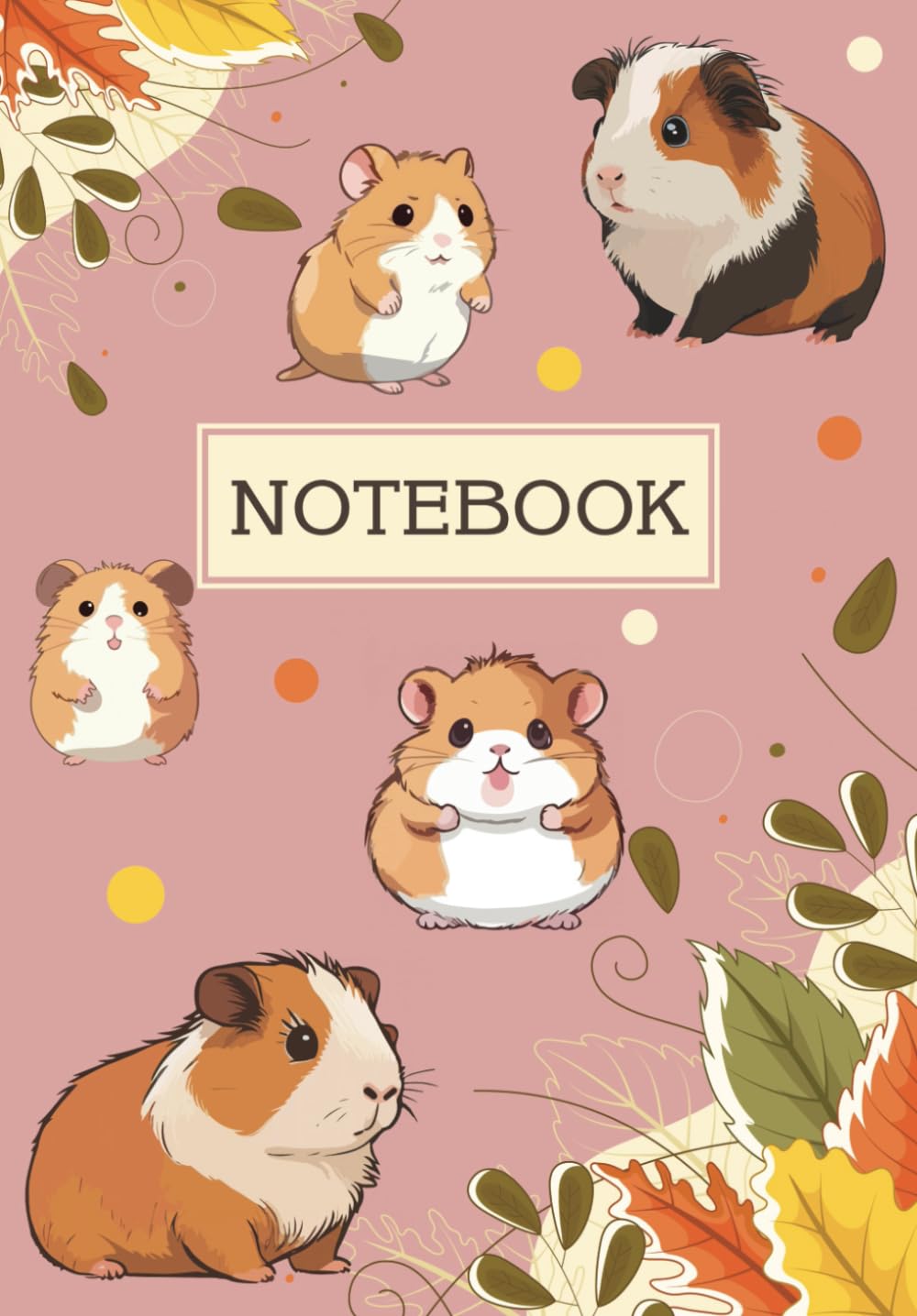 Notebook: Adorable Guinea Pig A5 Notebook - 109 Lined Pages (Pink) Paperback – 20 Nov. 2023