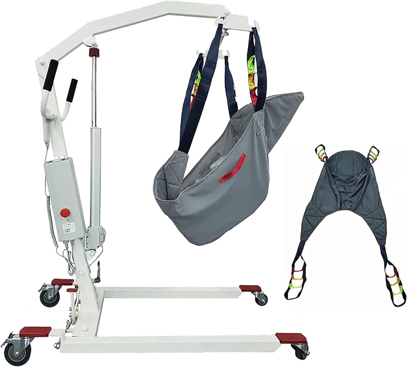 AWAYDD Patient Hoist Lift Sling, Full Body Commode Sling Stair Transfer Belt Elderly Bedridden Patient Lift Assist Aid Medical Toileting Sling Devices