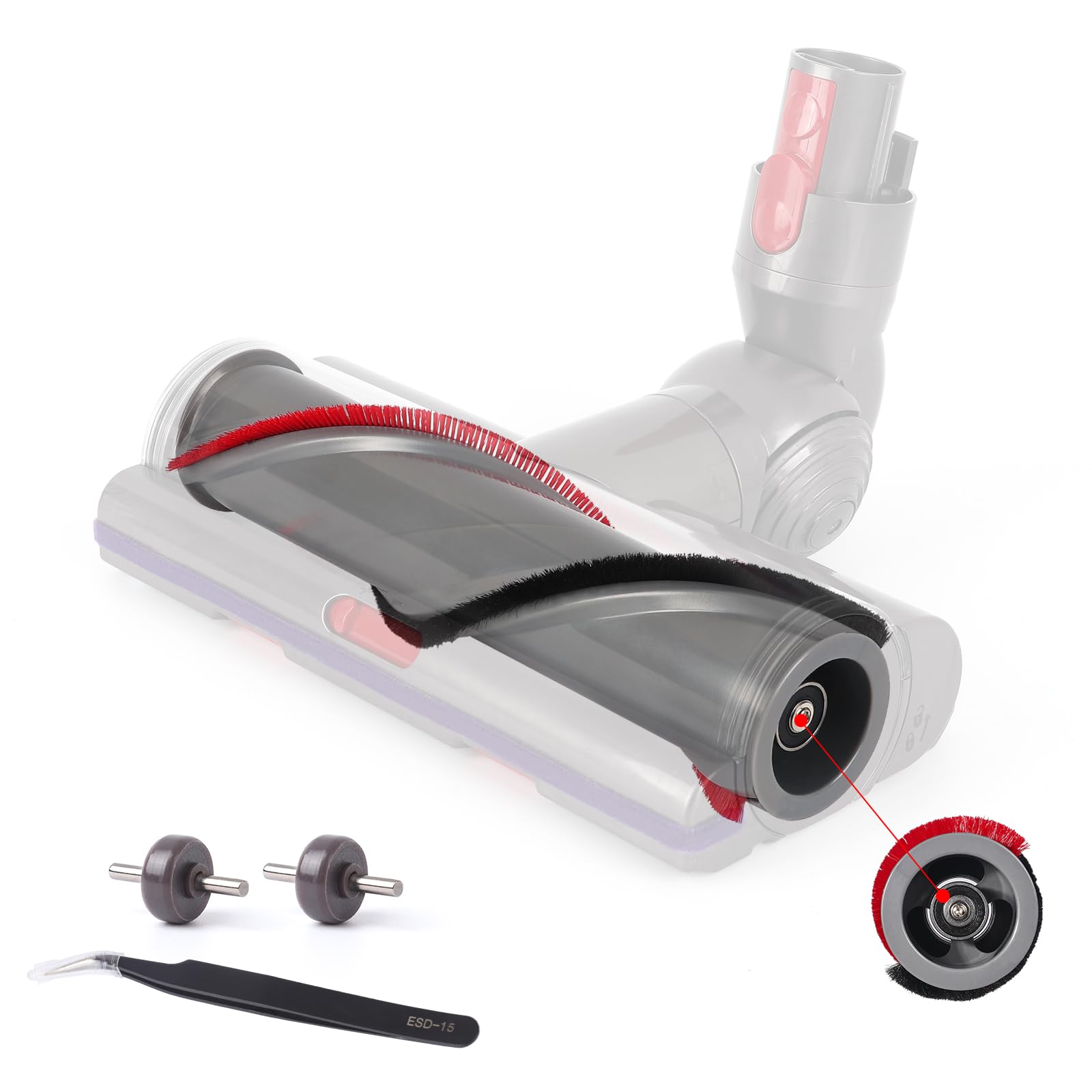 Originale 112232 16.2V 20W aspirapolvere spazzola a pelo morbido per Dyson V7 V8 V10 V11 V15 ricambio spazzola di aspirazione a pelo morbido parte 6 Originale 112232 16.2V 20W aspirapolvere spazzola a pelo morbido per Dyson V7 V8 V10 V11 V15 ricambio spazzola di aspirazione a pelo morbido parte 6