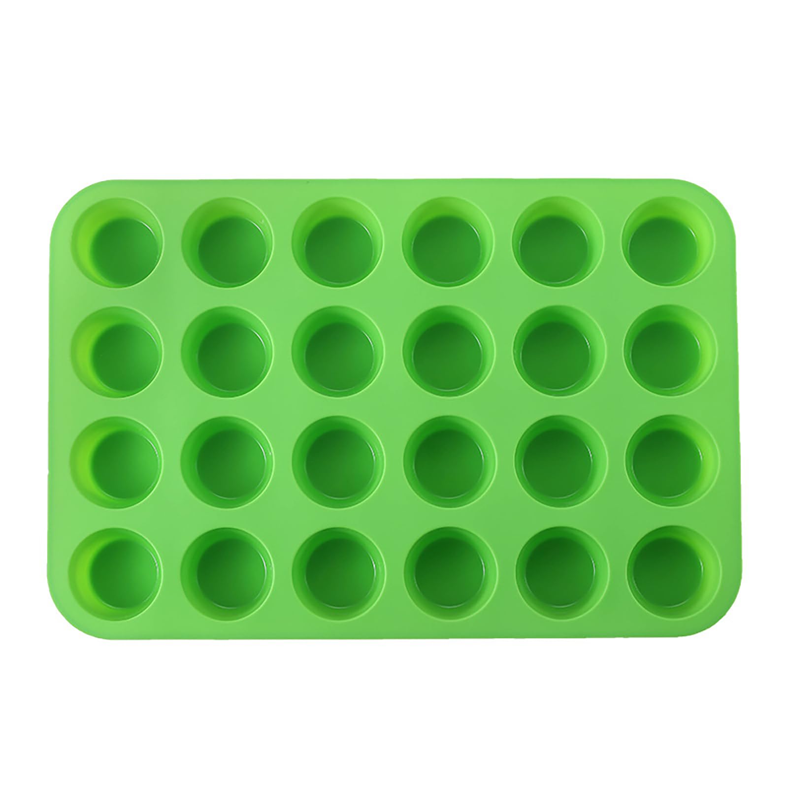 Joyeee Muffin Trays, Yorkshire Pudding Tray, 24cup Silicone Baking Moulds Mini Muffin Tin Cupcake Brownies Tray, Cake Trays for Baking, Non Stick Baking Tray Baking Accessories for Oven