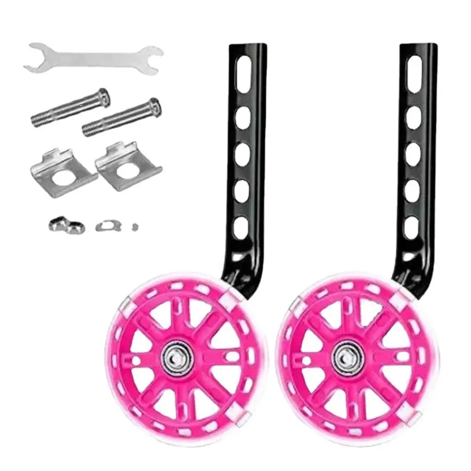 Rotelle per Bici Bambini 1 Paio Multicolore for Bambini Ruote da Allenamento for Biciclette ausiliarie Accessori for l'equilibrio Stabilizzatori sicuri for Esterni universali.(PK)
