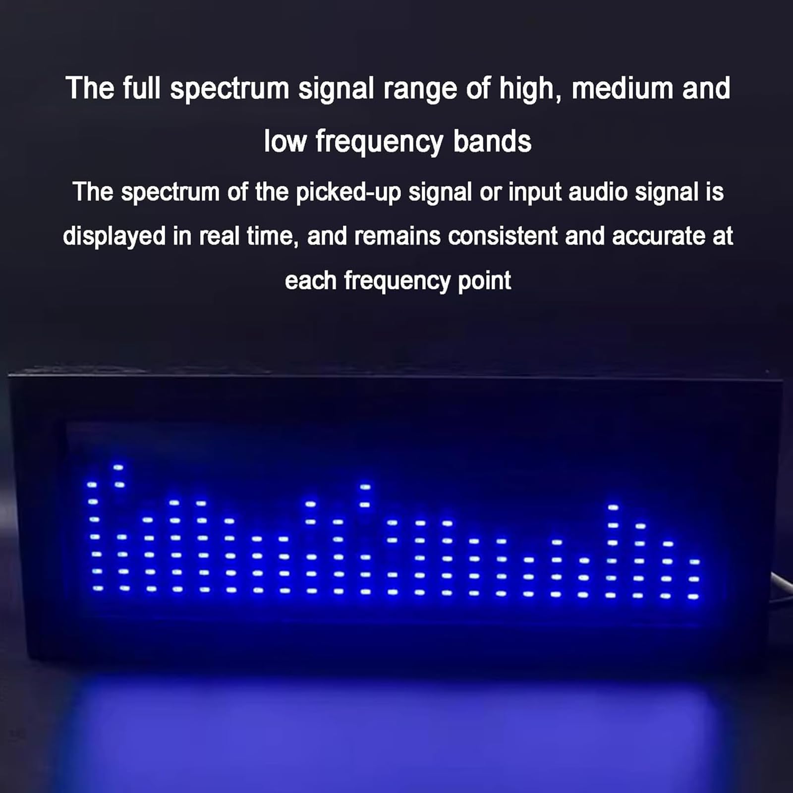 Luz LED De Ritmo Musical, Pantalla RGB, Rango De Señal De Espectro Completo Y Control De Voz + Control De Línea, Alimentación Por USB, Para Escritorio, Mesita De Noche, Coche, Oficina, Regalo